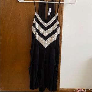 Black and white romper